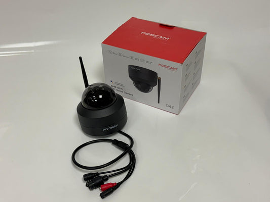 Foscam D4Z – Caméra Extérieure Wi-Fi PTZ – Black