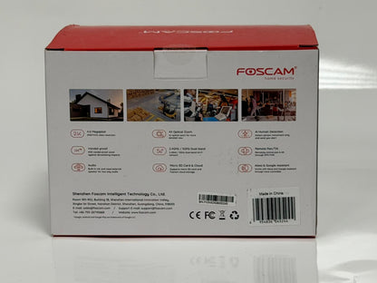 Foscam D4Z – Caméra Extérieure Wi-Fi PTZ – Black