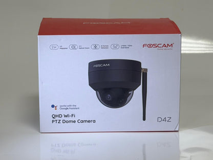 Foscam D4Z – Caméra Extérieure Wi-Fi PTZ – Black