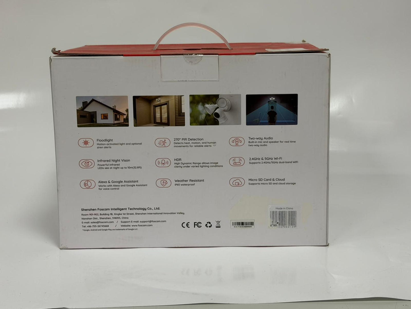 Foscam F41 – Caméra Extérieure Wi-Fi avec Projecteurs