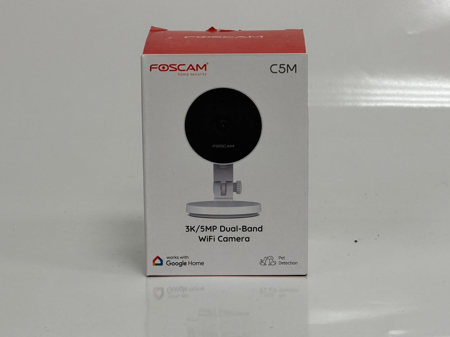 Foscam C5M – Caméra Intérieure Wi-Fi – White