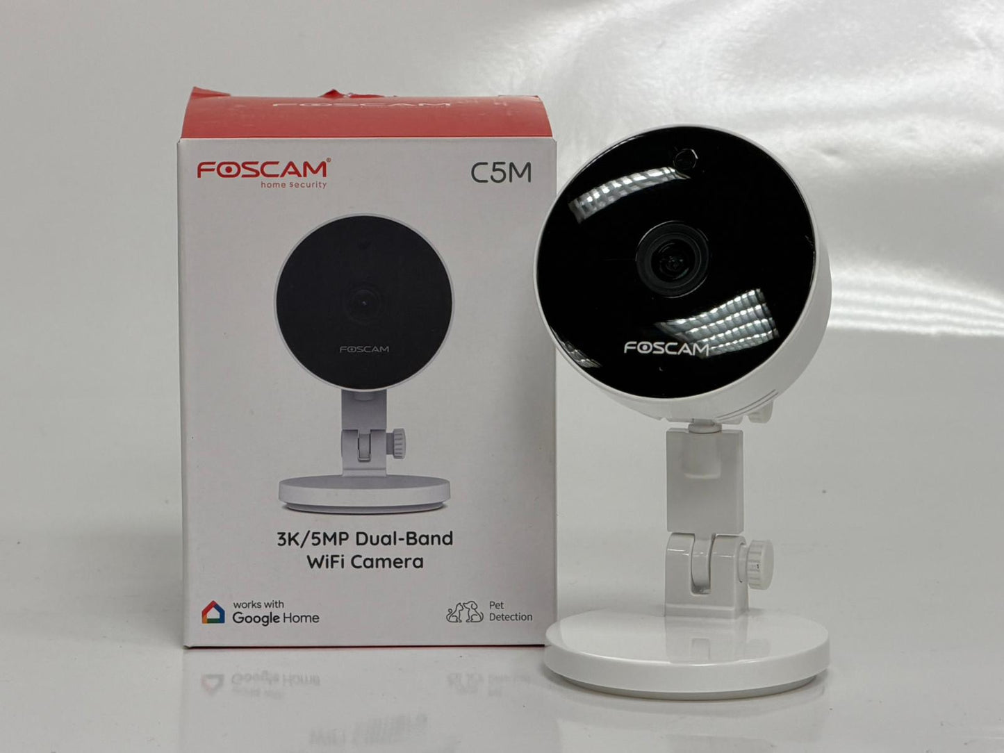 Foscam C5M – Caméra Intérieure Wi-Fi – White