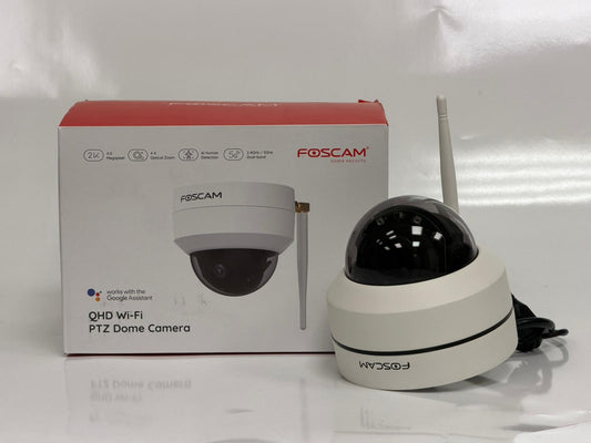 Foscam D4Z – Caméra Extérieure Wi-Fi PTZ (Zoom 4×) White