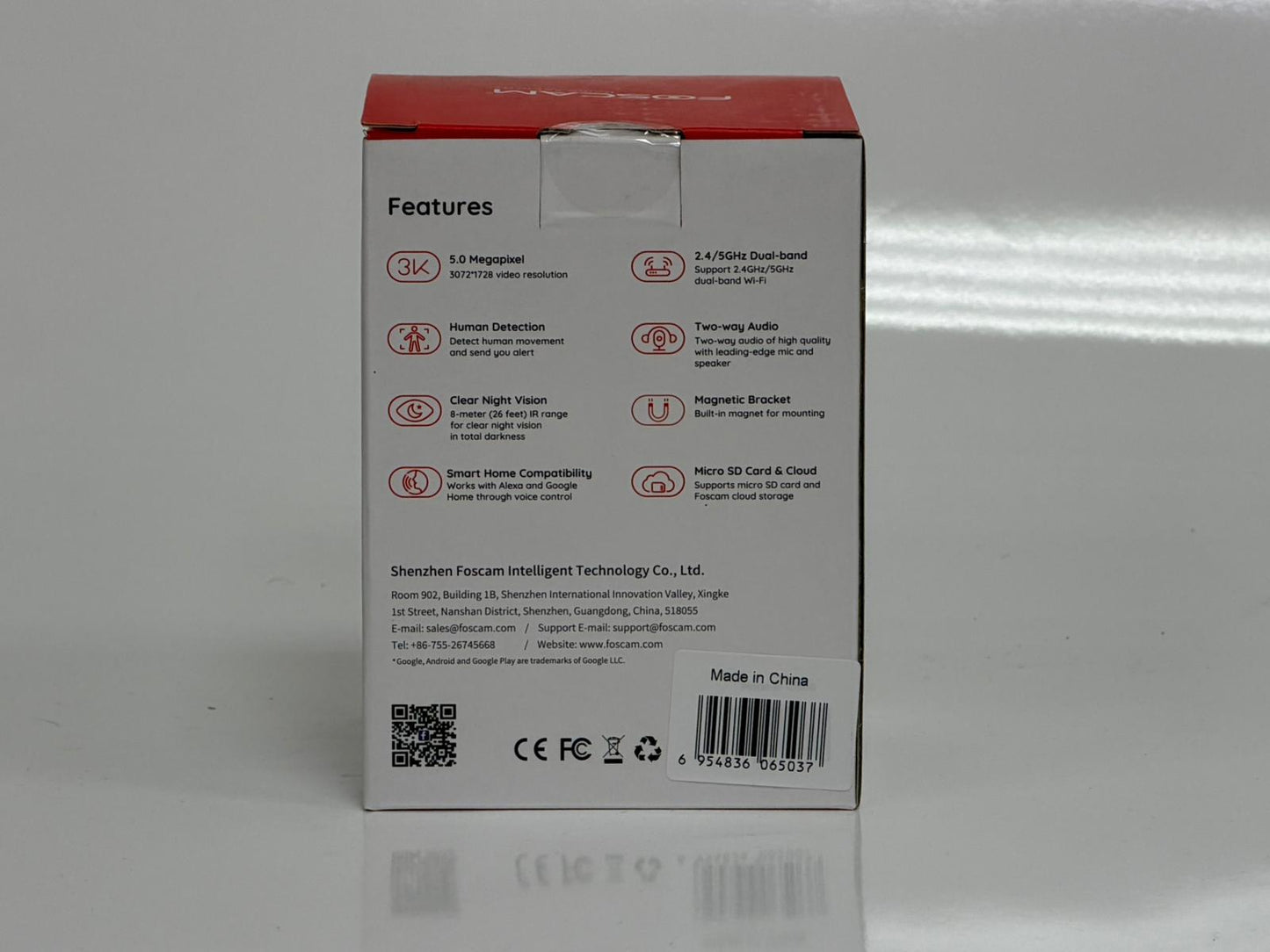 Foscam C5M – Caméra Intérieure Wi-Fi – Black