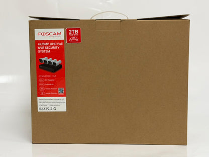 Foscam FNA108E-B4-2T – Kit vidéosurveillance PoE 4 caméras 4K (8MP) – 2TB