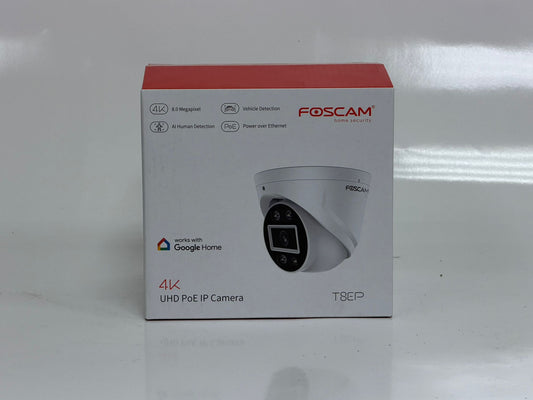 Foscam T8EP – Caméra Extérieure PoE 4K – White