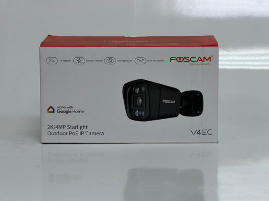 Foscam V4EC – Caméra Extérieure PoE – Black